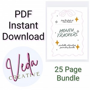 Month Tracker PDF Printable Download 25 Pages of Trackers Includes 31 Ideas to Track - Etsy