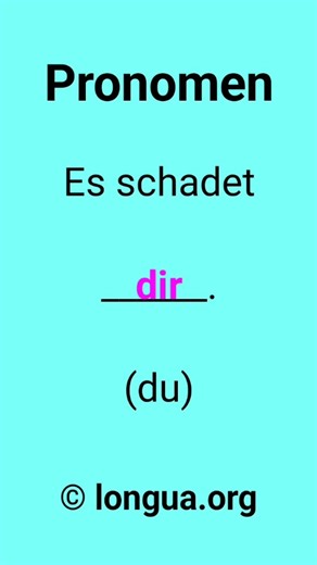 A1, A2, B1 - Deutsch lernen, #Grammatik, Deutsche Grammatik, #Pronomen, #mich #mir #deutschlernen