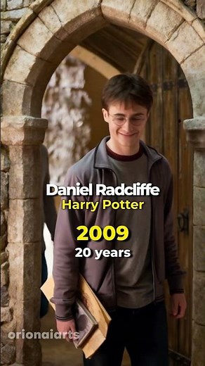 ✨ Daniel Radcliffe’s Transformation Throughout the Harry Potter Series 🤗 #transformation