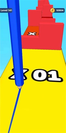 Color Pencil Run Level 141 Gameplay Walkthrough Android #Shorts