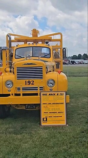 1965 Mack B-755 Logging Truck at ATHS 2024 National Convention York PA