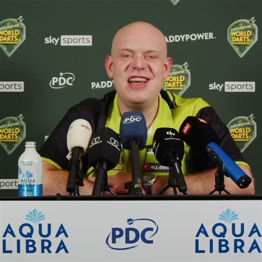 🗣️ "This gives me goosebumps. This is why you want to play darts!" Michael van Gerwen pays tribute to Callan Rydz after coming through an epic quarter-final to continue his bid for a fourth World Championship crown! #WCDarts | Professional Darts Corporation
