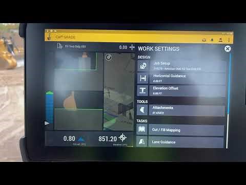 Trimble earthworks vertical offset - how to