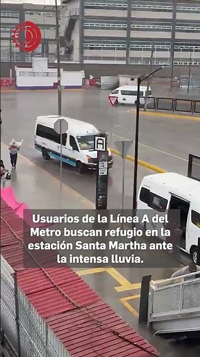 Lluvias intensas provocan anegación en estación San Lázaro de la línea B del STC Metro