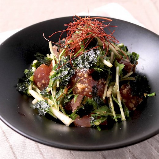 カツオの韓国風サラダ 作り方・レシピ | クラシル