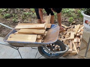 Let's See How He Did With The Scraps Of Wood // The Wood Recycling Project Is Extremely Efficient