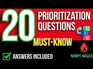 20 Prioritization NCLEX Practice Questions | High-Yield Nursing Review & Test Tips