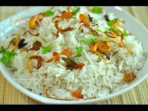 Perfect Ghee Rice Made in Rice Cooker