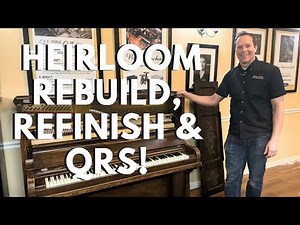 BEFORE: 1907 Kimball Upright Piano Full Rebuild, Refinishing & QRS installation