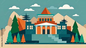 Using data on seismic activity a team of architects creates a disasterresistant building that can withstand earthquakes and other natural disasters.. 2d flat cartoon