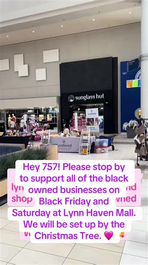 Hey 757!! Black Friday is almost here and so many black owned businesses will be set up at Lynn Haven Mall. Please stop by to support us as well as the the retailers. 🩷🩷 #757 #virginiabeach #blacktiktok #757tiktok