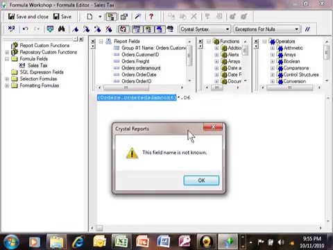 crystal reports basic formulas -how to make basic formulas in crystal reports tutorial for beginners