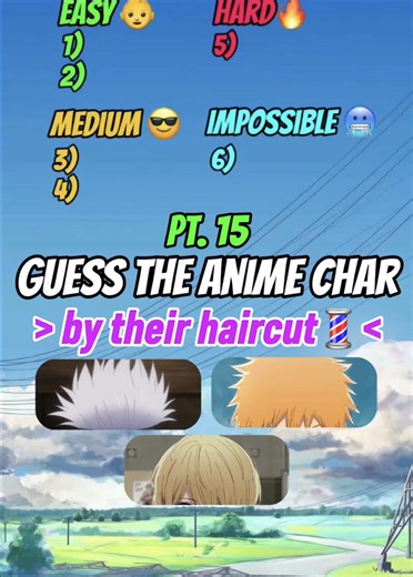 Guess the Anime Character by Their Haircut
