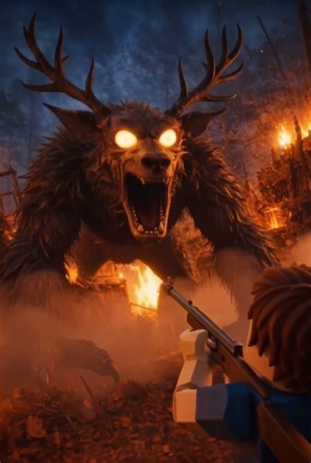 Roblox in real life 😳😳- 99 Nights in the Forest Roblox