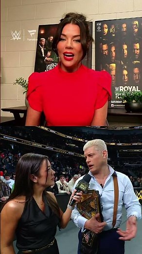 What a vulnerable moment at #SNME with Jackie Redmond and Cody Rhodes 🥺 #RawRecap