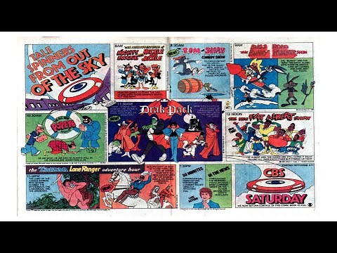 CBS Saturday Cartoon Line up with bumpers, commercials | 1980