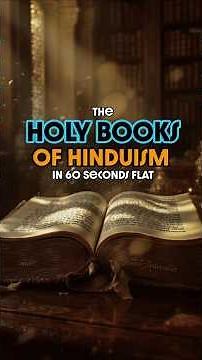 Holy Books of Hinduism in 60 Seconds | Vedas, Upanishads, Bhagavad Gita Explained