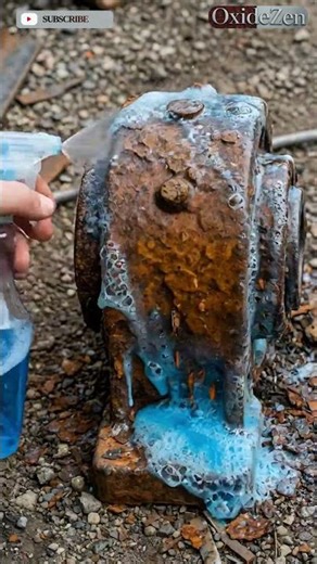 100% Rust Transforms Into Shiny Metal in Seconds 😳 Rust Removal Satisfying 4K #shorts