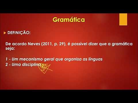 O que é Gramática Tradicional?