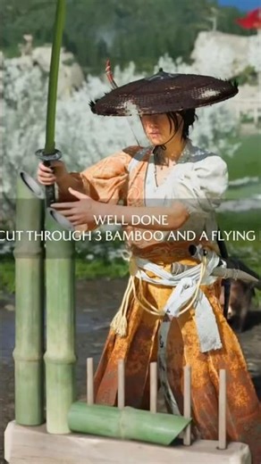 Ultra Smooth Bamboo Cutting 😱 Ghost of Yōtei 4K Bamboo Strike ⚔️ ONE SHOT PERFECT CUT