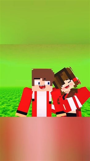 JJ Falls Into a Trap, His Love Jumps to Save Him! 😱🔥 Minecraft Short