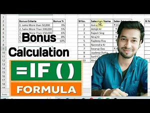 Master The IF Formula In Excel #excel | #iffunction to calculate Bonus