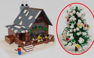 乐高冬季小屋MOC(附赠乐高圣诞树教程!)