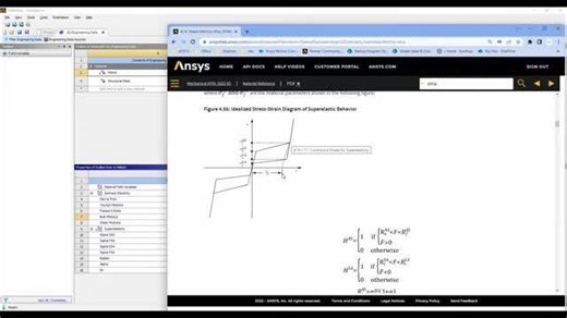 Shape memory alloy (SMA) simulation in Ansys mechanical: Part1