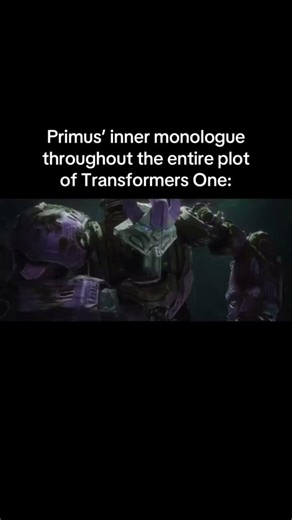 Primus was lowkey a MENACE in Transformers One. #transformers #transformersone
