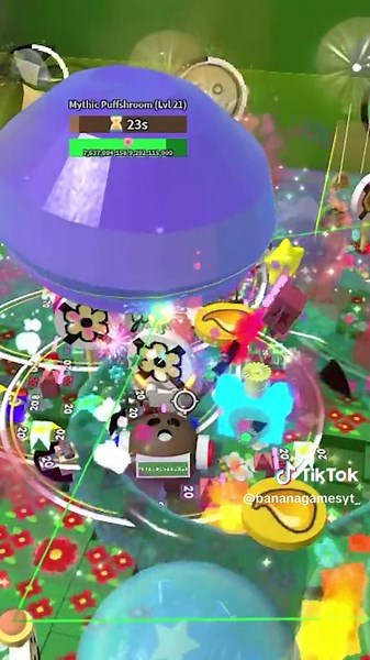 Luckiest Moment: Mythic Puffshroom Level 21 Gives OP Loot in Bee Swarm Simulator