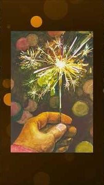 Bling-Bling Handheld Sparkler ✨ Watercolor Full Process