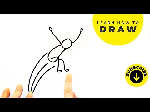 How to draw characters jumping and add movement | More 👉 #DrawWithNicola 👈