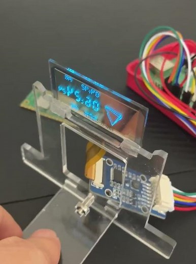 Transparent OLED Display #diyelectronics #arduino #diyprojects