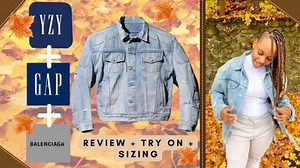 YEEZY x GAP x BALENCIAGA Denim Jacket review   Try on   Sizing | TOOK 9 MONTHS TO ARRIVE!