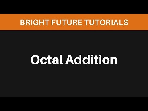 Addition In Octal