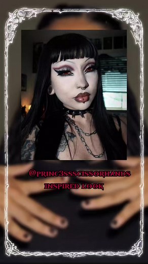 vamp look🕸🕷#fyp #fy #tutorial #makeuptutorial #gothic #vampire