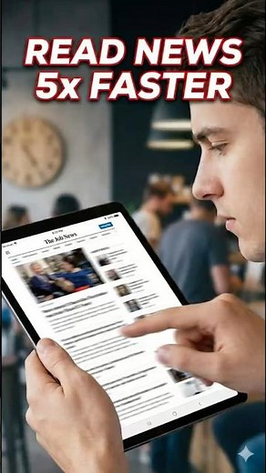 THE SECRET TO SPEED READING THE NEWS 📰 (80/20 Rule)