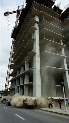 😱🏗️ High-Rise Building Collapse Caught on Camera! 🚨 #ConstructionFail #BuildingCollapse #shorts