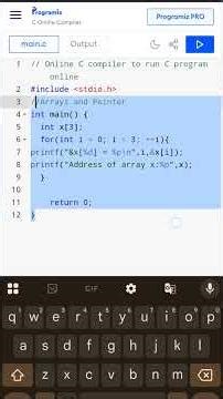 How to write a Arrays and Pointers using input (scanf) in C-programming language.