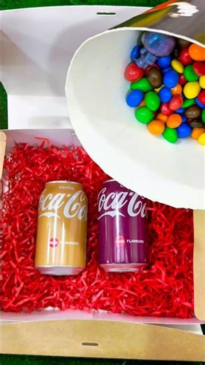 Coca Cola & M&M’s ASMR 🥤🍫 Fizzy + Crunchy Satisfying Sounds #shorts