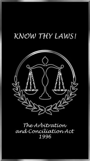 The Arbitration and Conciliation Act, 1996 - 31 #aibe #bci #bareact