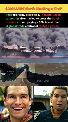 $2M Fee vs Ship Attack? Strait of Hormuz Power Game #shorts #trending #viral #finance #youtubeshorts