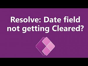 How to Clear Date Value in Power Apps?