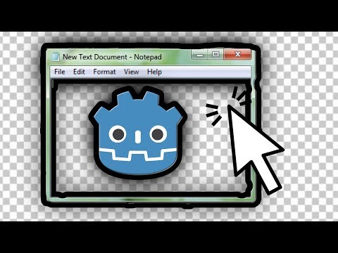 (CLICKABLE) Transparent Windows in Godot 4 4+