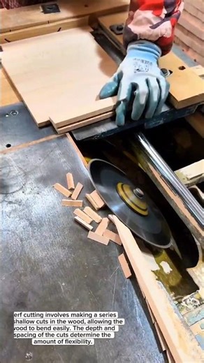 Precision Kerf Cutting: Creating Flexible Wood for Bending