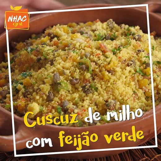Um cuscuz desses, bicho! Minha chef Rita Lobo mostra como fazer um cuscuz irresistível com feijão verde 😋 #CozinhaPráticaNoGNT | Receitas