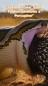 “Fatal Mistake: Giant Python Swallows a Porcupine” | Iswandi Iswandi Wandy
