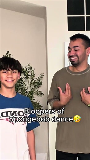 Bloopers of SpongeBob dance 🤣#shorts ￼