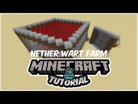 Simple & Stackable Nether Wart Farm - Minecraft 1.14+ Tutorial