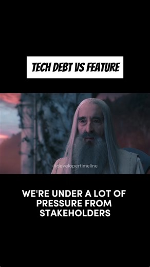Developer Timeline on Instagram: "Tech Debt > Feature #devlife #codinghumor #devmemes #programmingmeme #techmemes #softwaredeveloper #computerscience #developerslife #agile"